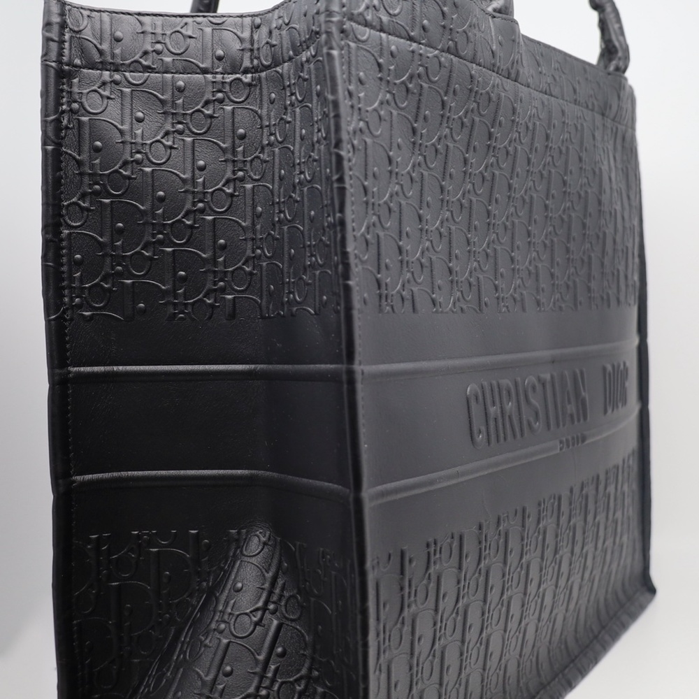 Christian Dior Book tote Oblique Embossed Calfskin Large - Picture 8 of 8